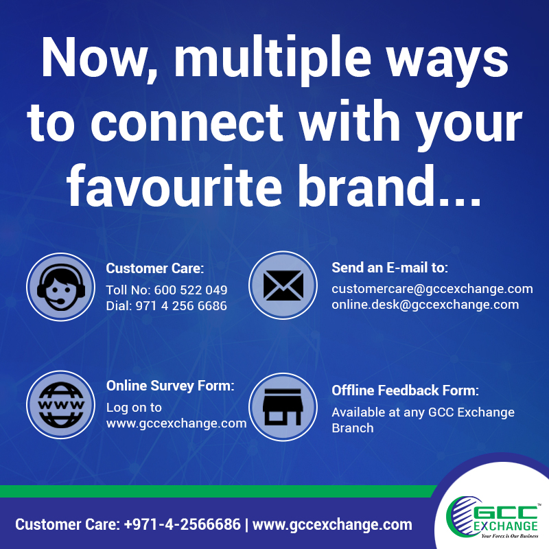 GCC Exchange steps-up its customer service by launching its Customer Care number 600522049