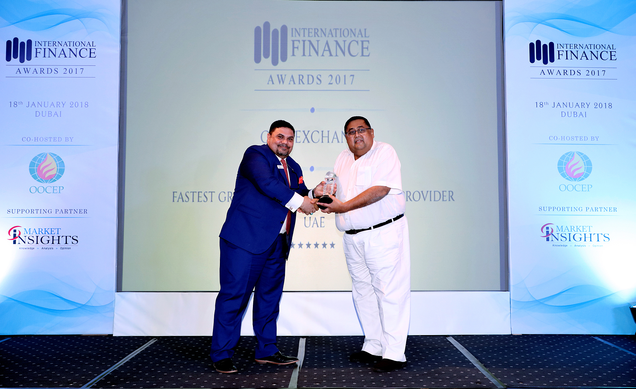 GCC Exchange wins award for Fastest Growing Remittance Service Provider UAE - 2017