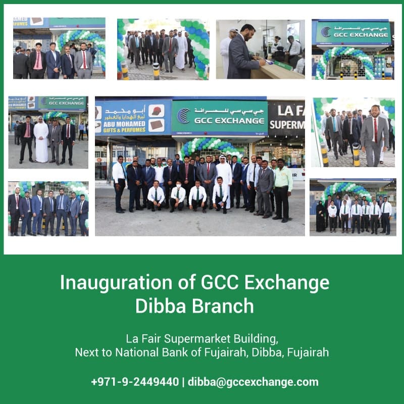 GCC Exchange Opens Its Eighth Branch In Dibba Al-Fujairah
